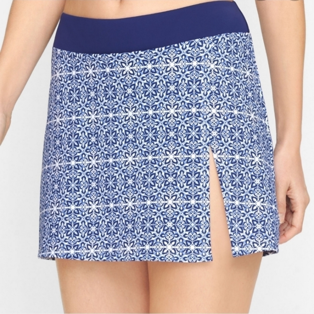 Cabana Life x Talbots Mosaic Swim Skirt Nwt Sz L - Picture 1 of 7